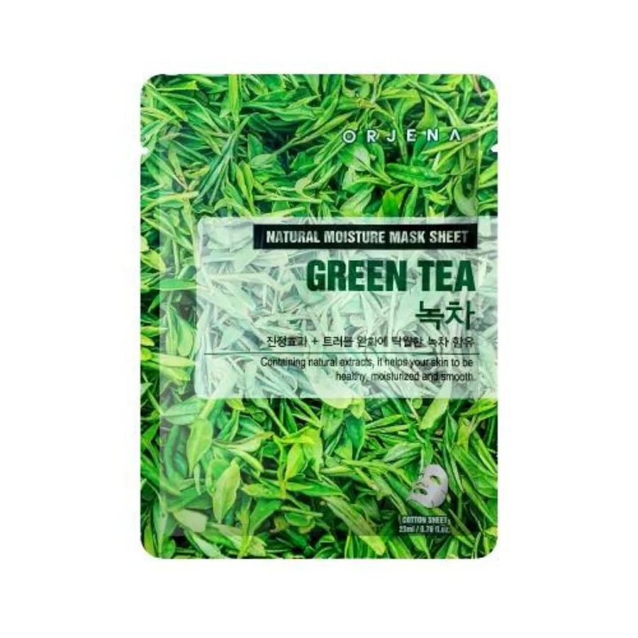 Orjena Natural Moisture Mask Sheet Green Tea – 23 ml - 