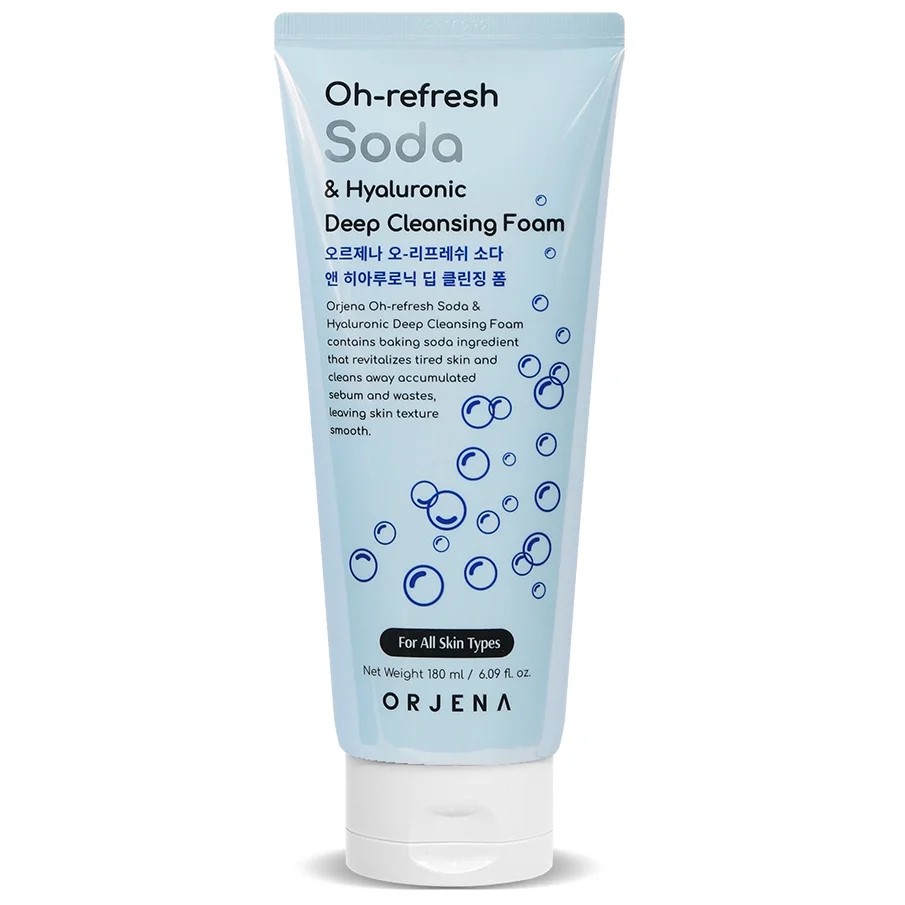 Orjena Oh-Refresh Soda & Hyaluronic Deep Cleansing Foam – 180 ml - 