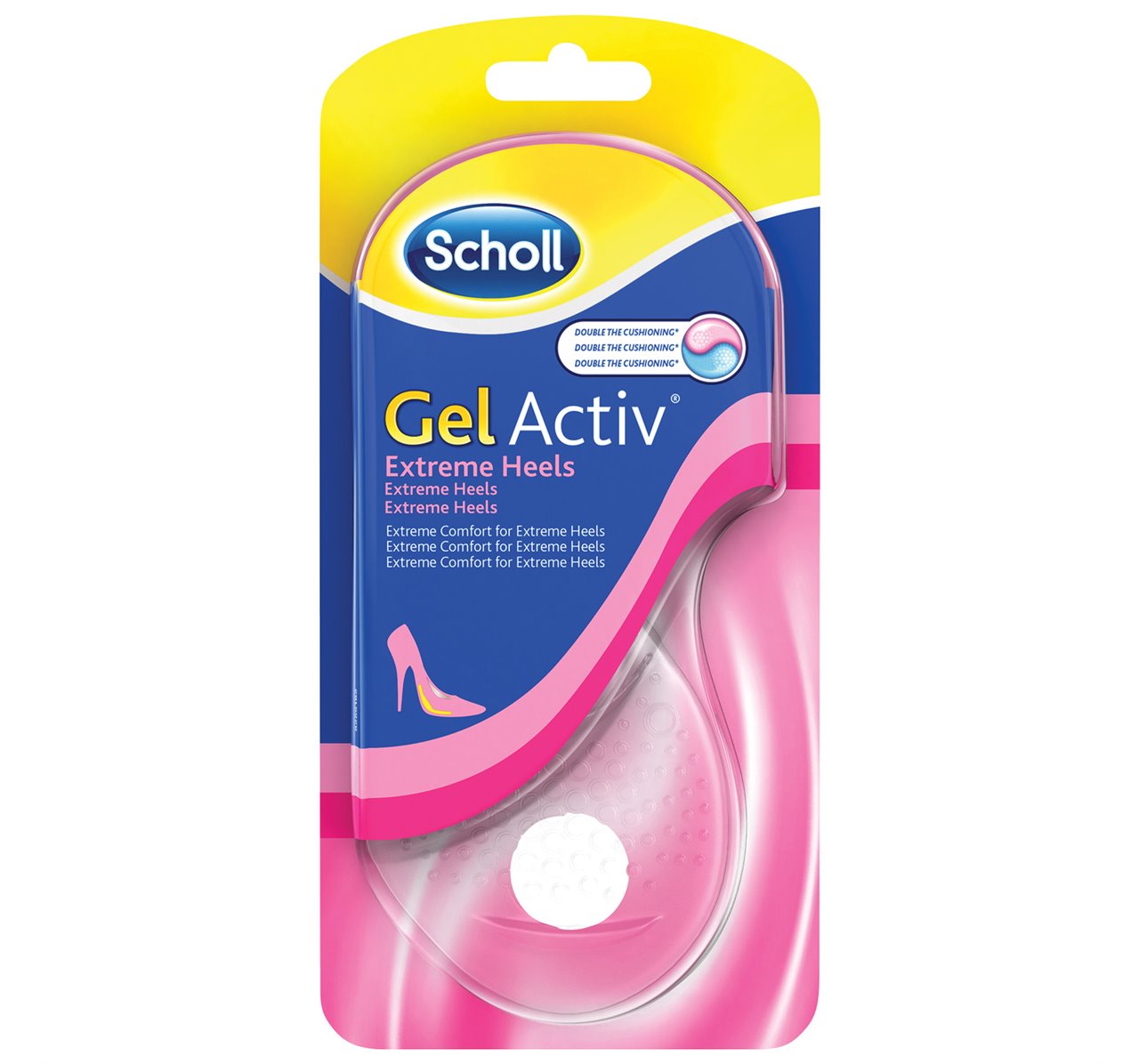 Scholl Gel Activ Extreme Heels Γυναικείοι Πάτοι για Ψηλοτάκουνα Παπούτσια, 2τεμ - 