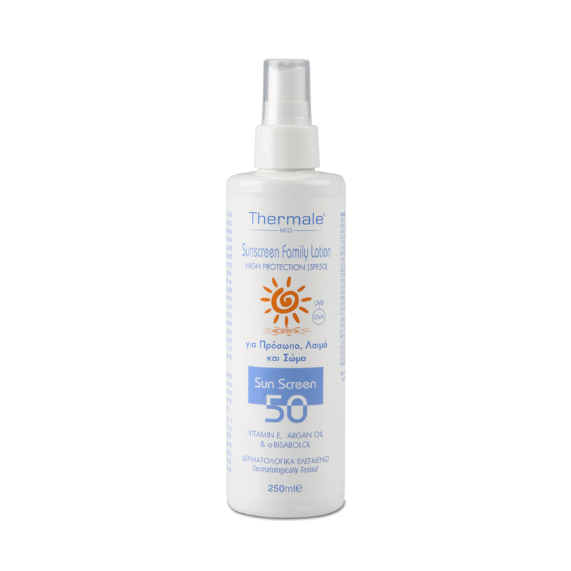 Thermale Sunscreen Family Lotion SPF50 Αντηλιακό Προσώπου, Λαιμού & Σώματος 250ml - 