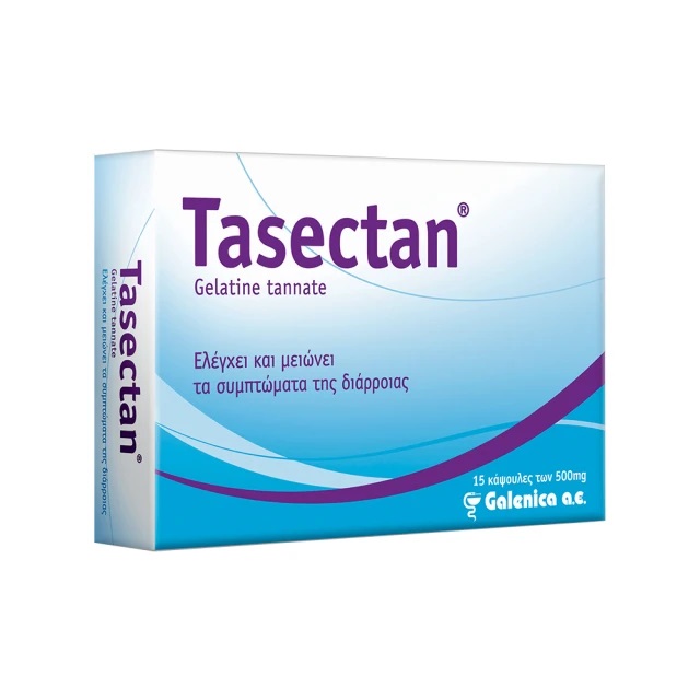 Tasectan Σκόνη Ελέγχει και Μειώνει τα Συμπτώματα της Διάρροιας 15 κάψουλες των 500mg - 
