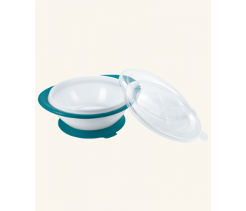 Nuk Easy Learning Bowl, Μπολ Φαγητού με 2 Καπάκια 6m+ Μπλε - 