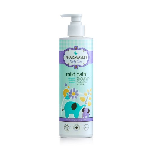 Pharmasept Baby Care Mild Bath 500ml (Απαλό Βρεφικό Αφρόλουτρο για Σώμα & Μαλλιά) - 1