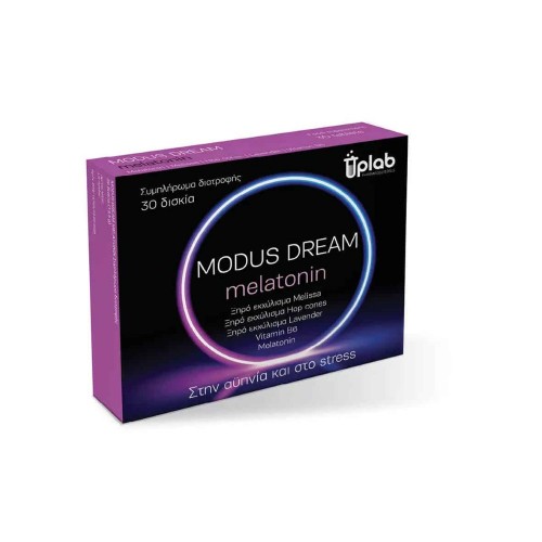 Uplab Modus Dream Melatonin 30tabs (Συμπλήρωμα Διατροφής με Μελατονίνη για την Αντιμετώπιση της Αϋπνίας) + ΔΩΡΟ Αφρός Άρνικας 35ml - 