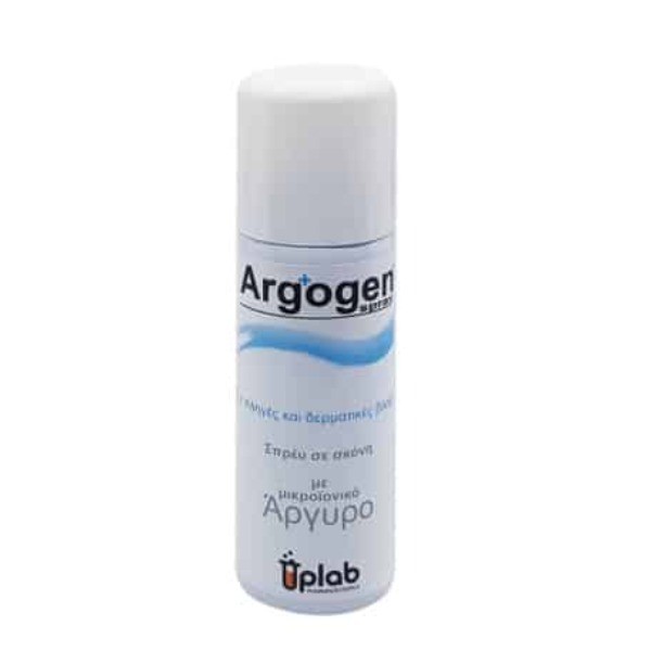 Uplab Argogen Spray Σπρέυ Σε Σκόνη Με Μικροϊονικό Άργυρο Για Πληγές & Δερματικές Βλάβες 125ml -
