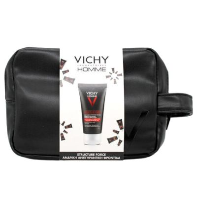 Vichy Homme Structure Force Αντιγηραντική Κρέμα για Πρόσωπο & Μάτια 50 ml + Δώρο Dercos Antidandruff DS Αντιπιτυριδικό Σαμπουάν 50 ml - 