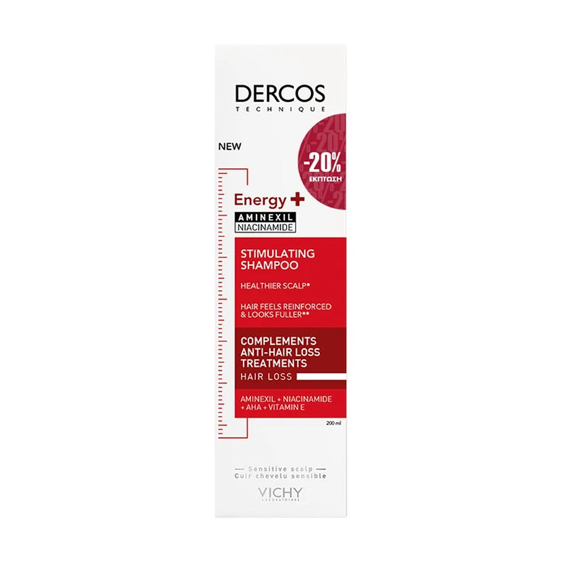 Vichy Dercos Energy+ Stimulating Shampoo 200ml Promo -20% - 