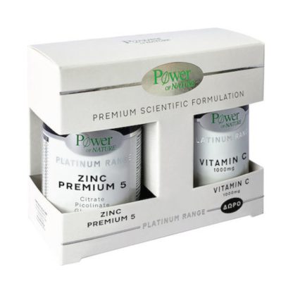 Power Health Platinum Range Zinc Premium 5 Ψευδάργυρος σε 5 Μορφές 30 κάψουλες + Δώρο Vitamin C 1000 mg 20 δισκία - 