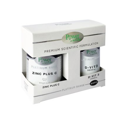 Power Health Platinum Range Zinc Plus C 30 16mg 30tabs & D-vit 3 2000iu 20tabs - 