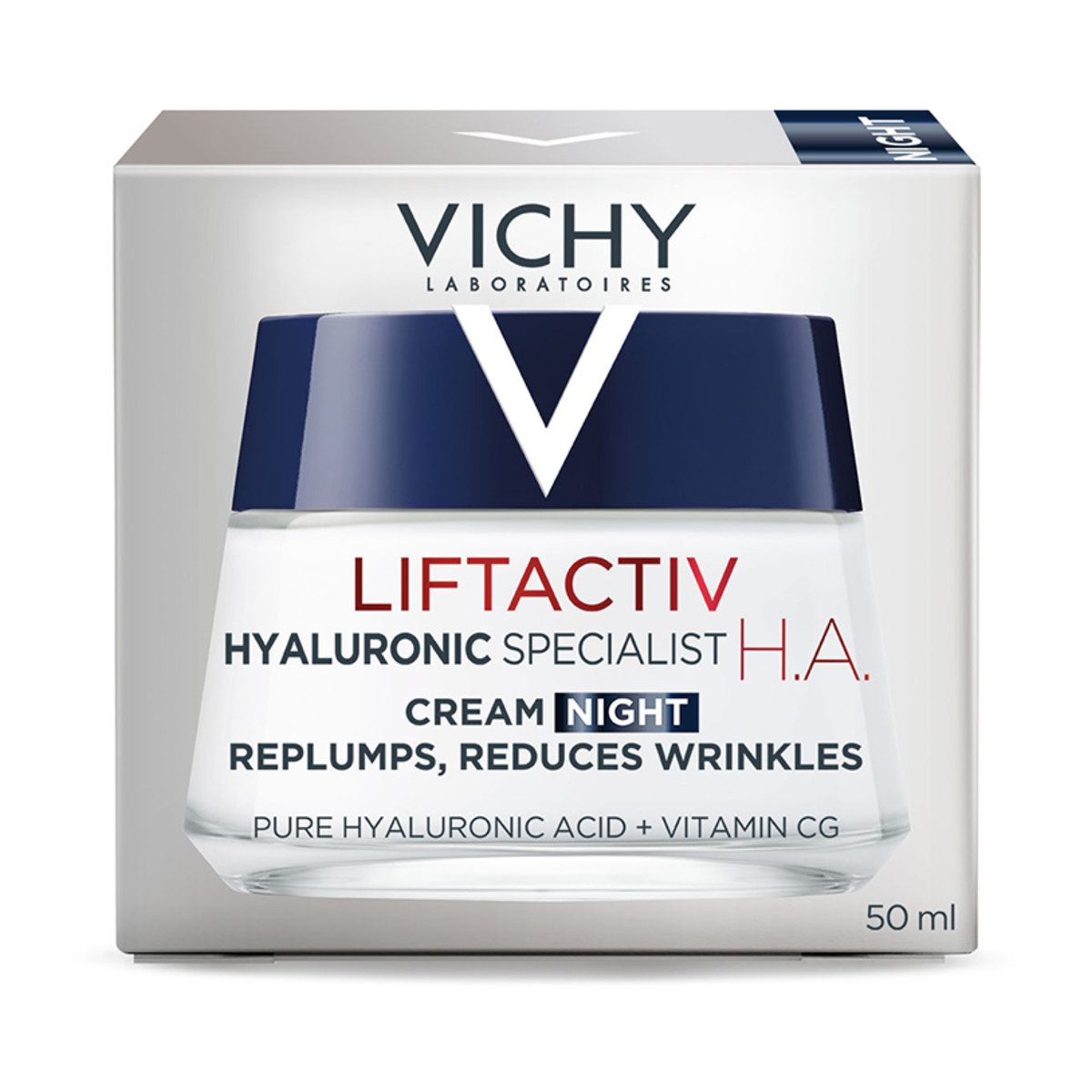 VICHY LIFTACTIV H.A ΑΝΤΥΡΙΤΙΔΙΚΗ ΣΥΣΦΙΚΤΙΚΗ ΚΡΕΜΑ ΝΥΧΤΑΣ 50ml - 