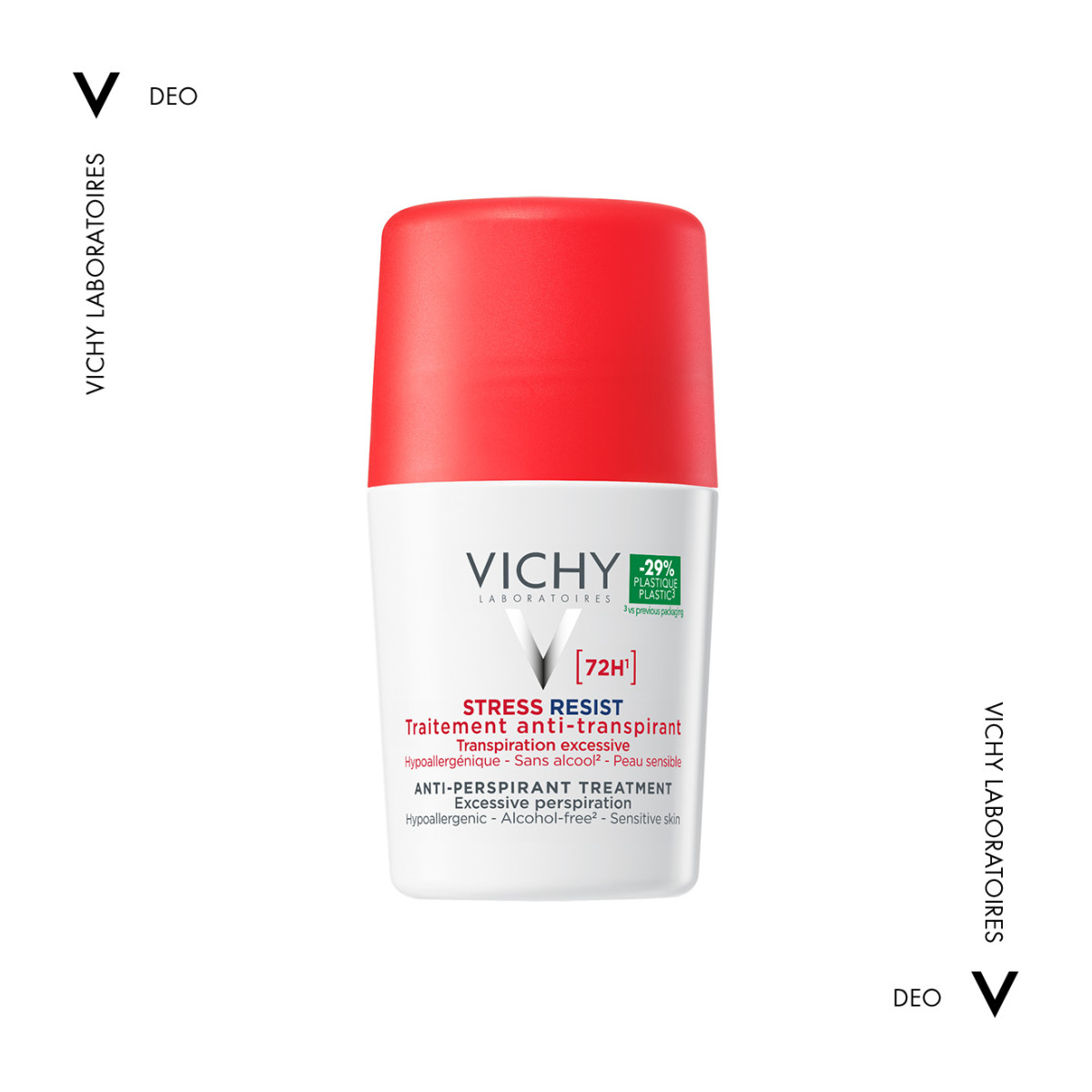 VICHY DEODORANT STRESS RESIST 72h ΑΠΟΣΜΗΤΙΚΟ ROLL-ON - 