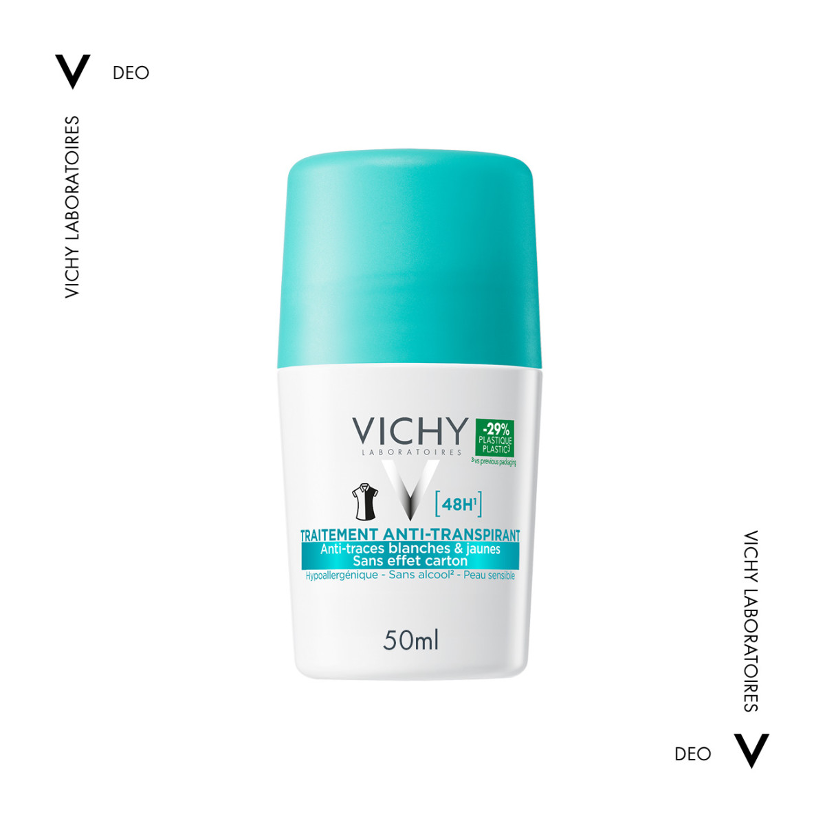 VICHY DEODORANT 48h ΑΠΟΣΜΗΤΙΚΟ ROLL-ON ΚΑΤΑ ΤΩΝ ΣΗΜΑΔΙΩΝ  - 