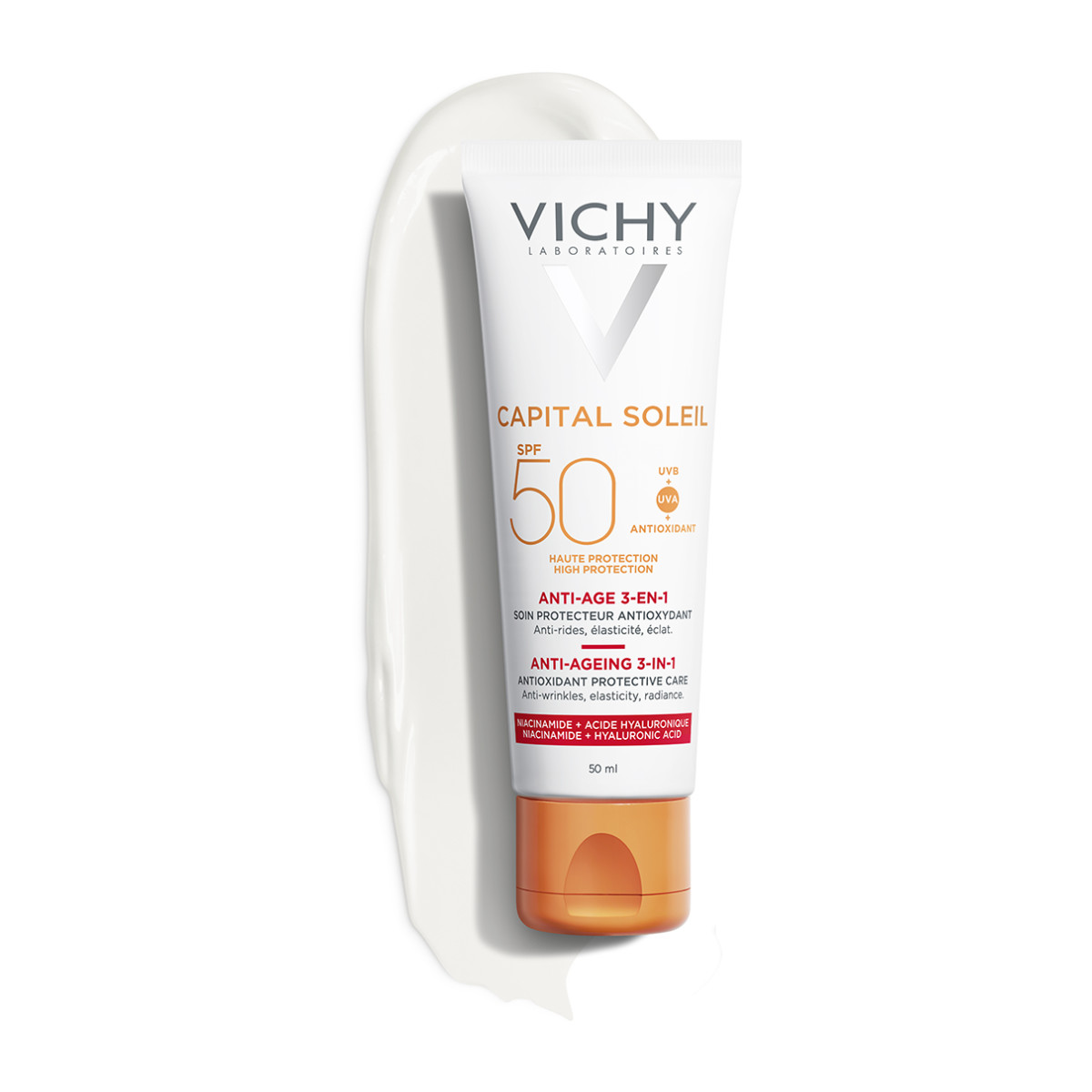 VICHY CAPITAL SOLEIL ΑΝΤΗΛΙΑΚΟ ΚΑΤΑ ΤΩΝ ΡΥΤΙΔΩΝ  3-σε-1 SPF50 - 2