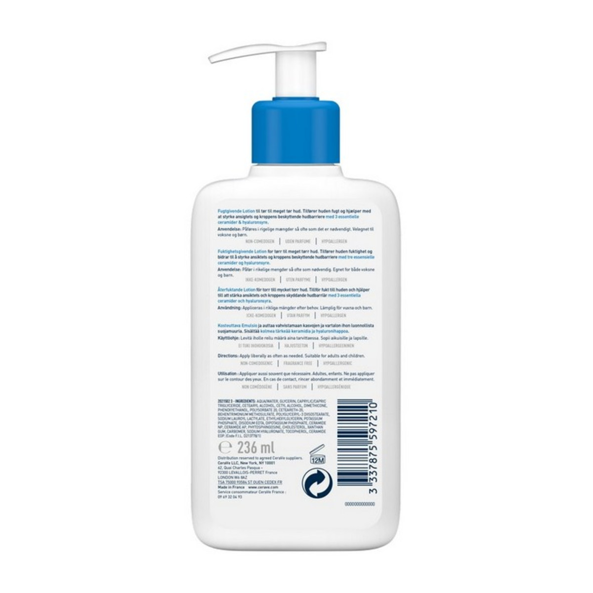CERAVE MOISTURISING LOTION FOR DRY TO VERY DRY SKIN 236ml - 2
