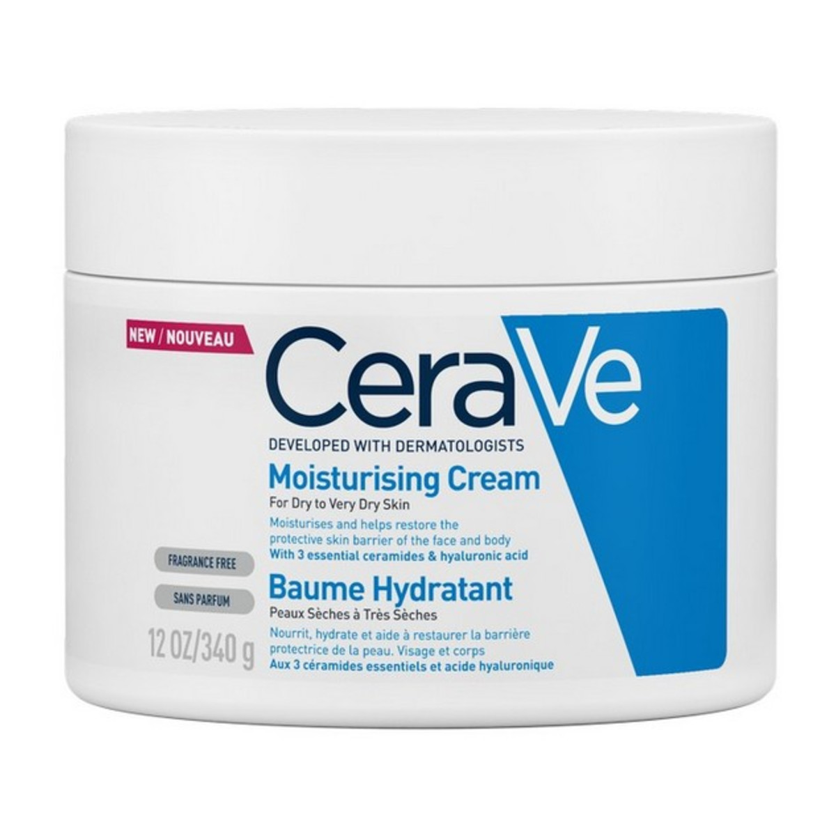 CERAVE MOISTURISING CREAM FOR DRY TO VERY DRY SKIN 340g - 