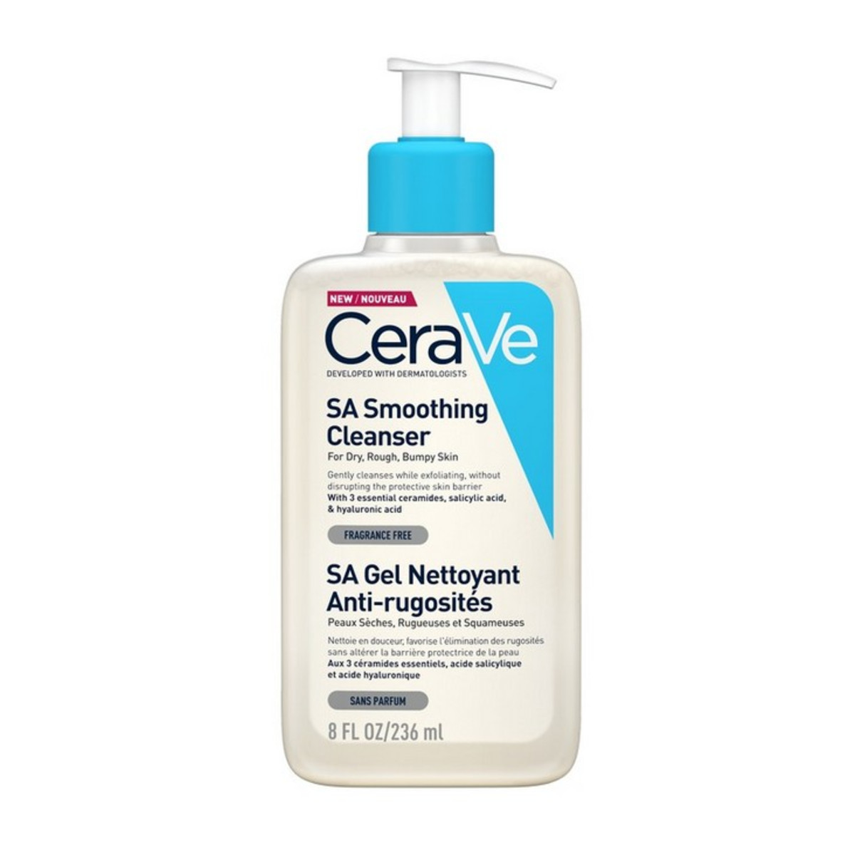 CERAVE SA SMOOTHING CLEANSER GEL ΚΑΘΑΡΙΣΜΟΥ ΠΡΟΣΩΠΟΥ & ΣΩΜΑΤΟΣ 236ml - 
