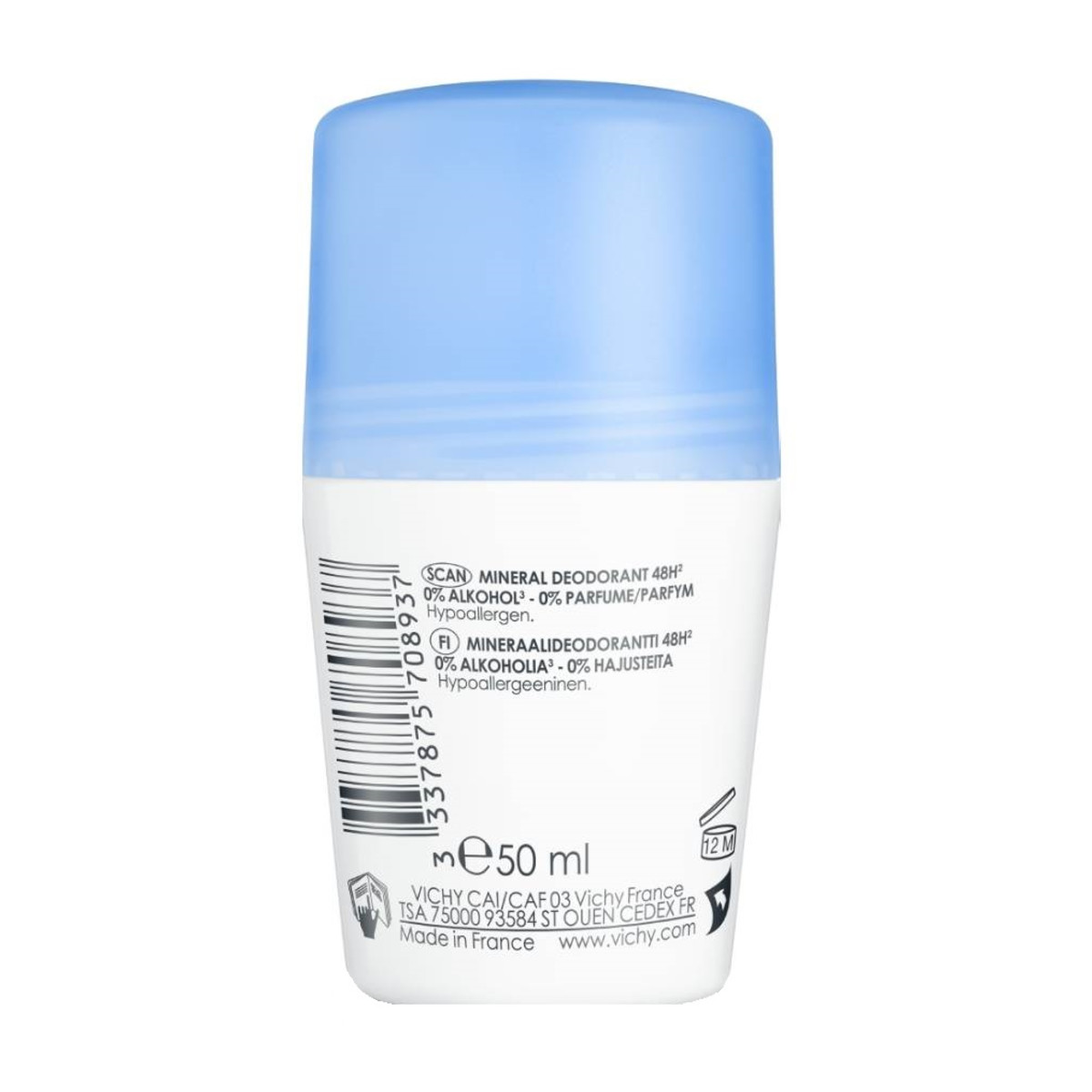 VICHY DEODORANT MINERAL 48h OPTIMAL TOLERANCE ΑΠΟΣΜΗΤΙΚΟ ROLL-ON - 2
