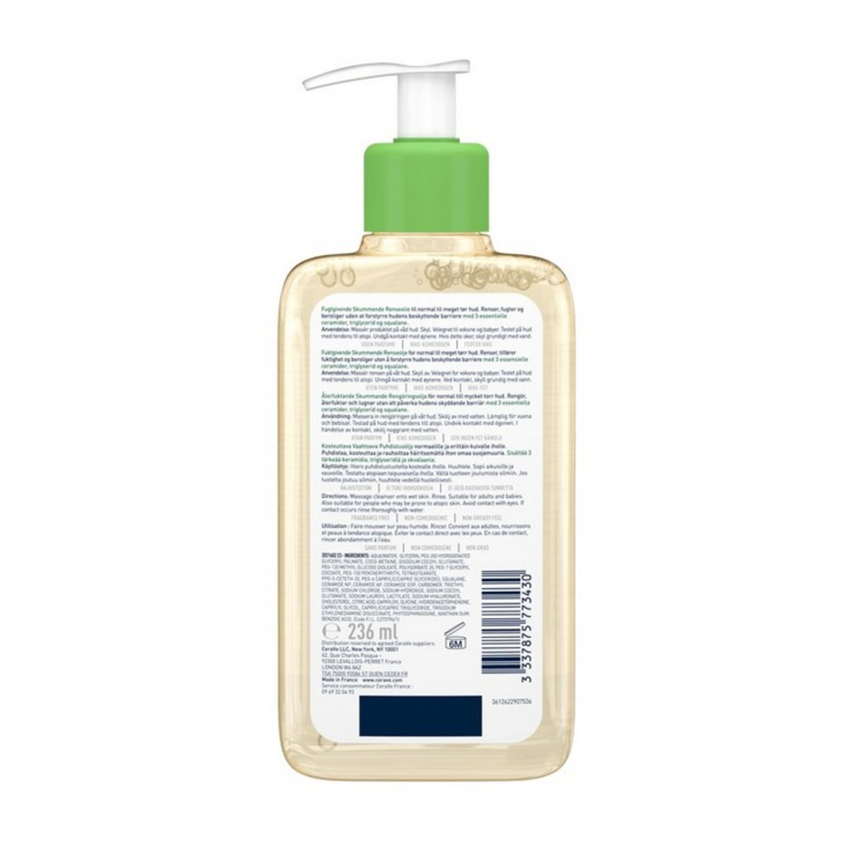 CERAVE HYDRATING FOAMING OIL CLEANSER FOR NORMAL TO VERY DRY SKIN  - 2
