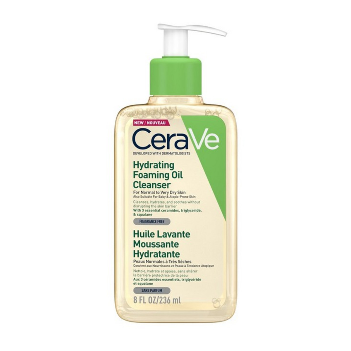 CERAVE HYDRATING FOAMING OIL CLEANSER FOR NORMAL TO VERY DRY SKIN  - 
