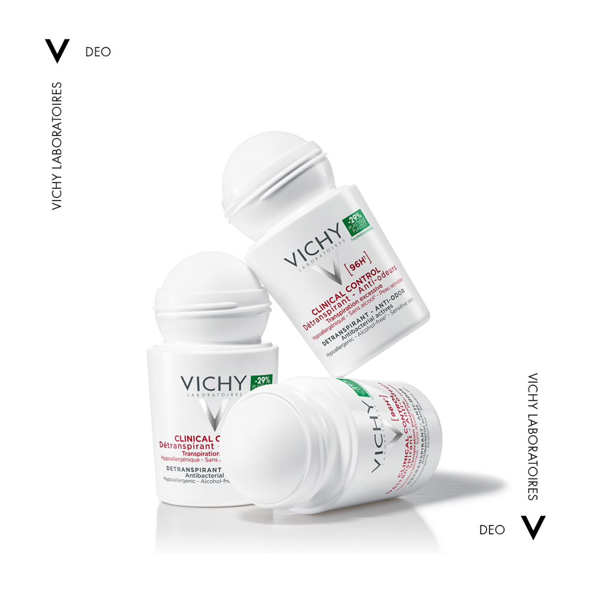 VICHY DEODORANT CLINICAL CONTROL 96h ΑΠΟΣΜΗΤΙΚΟ ROLL-ON - 3