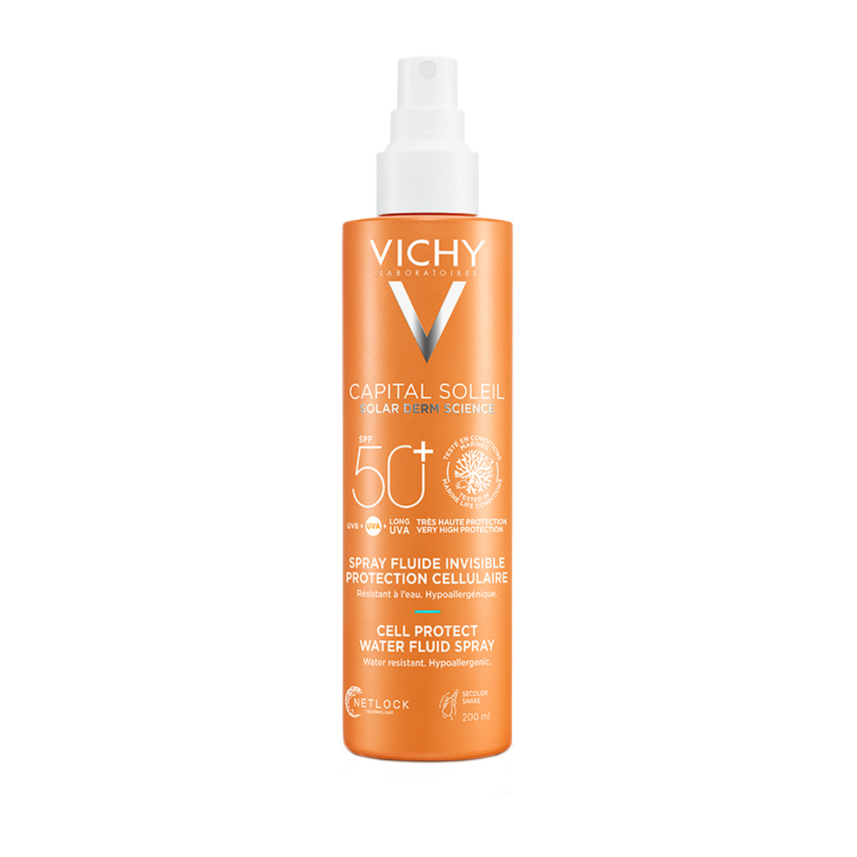 VICHY CAPITAL SOLEIL CELL PROTECT WATER FLUID ΑΝΤΗΛΙΑΚΟ ΣΠΡΕΙ SPF50+ - 