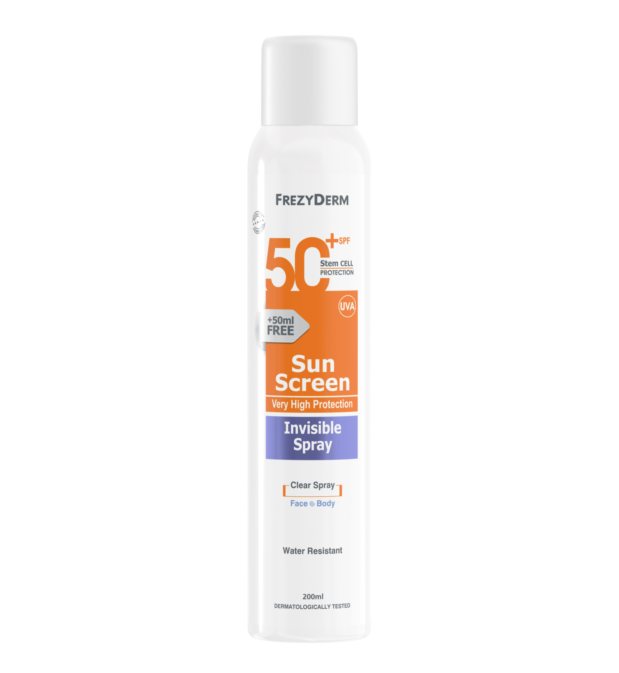 FREZYDERM SUN SCREEN INVISIBLE SPRAY SPF 50+ ΔΙΑΦΑΝΟ ΑΝΤΗΛΙΑΚΟ ΣΩΜΑΤΟΣ  - 