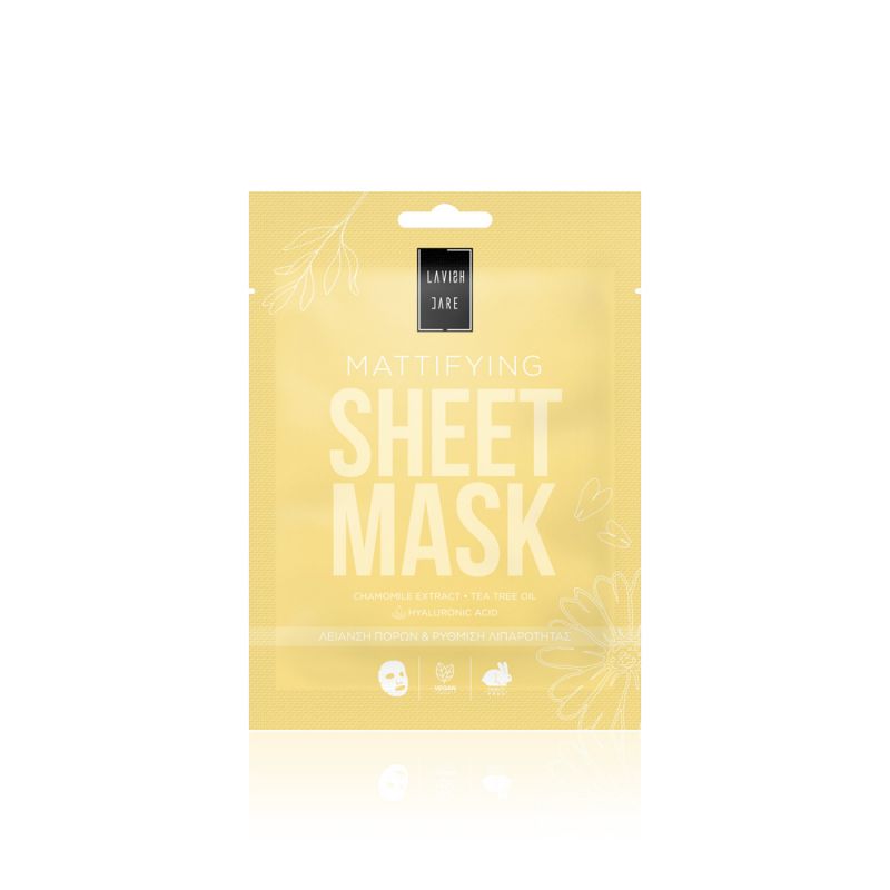 LAVISH CARE MATTIFYING FACE SHEET MASK-ΜΑΣΚΑ ΠΡΟΣΩΠΟΥ ΚΑΤΑ ΤΗΣ ΛΙΠΑΡΟΤΗΤΑΣ - 