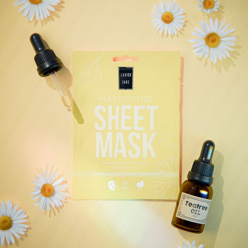 LAVISH CARE MATTIFYING FACE SHEET MASK-ΜΑΣΚΑ ΠΡΟΣΩΠΟΥ ΚΑΤΑ ΤΗΣ ΛΙΠΑΡΟΤΗΤΑΣ - 2