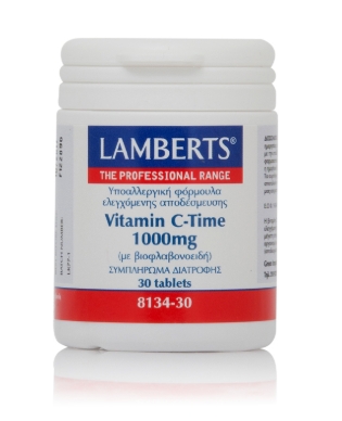 LAMBERTS VITAMIN C-TIME 1000mg 30caps - 
