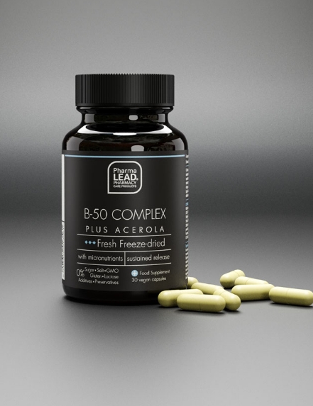 PHARMALEAD B-50 COMPLEX PLUS ACEROLA 30caps - 2