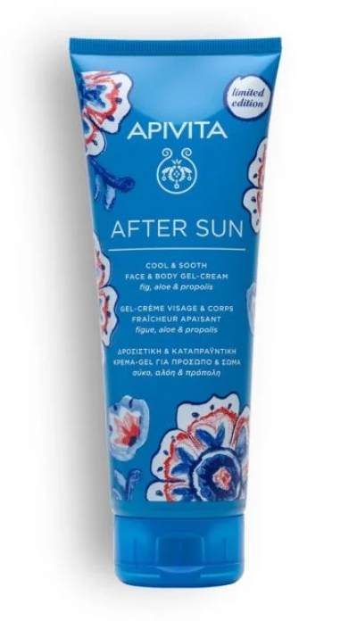 APIVITA AFTER SUN ΔΡΟΣΙΣΤΙΚΗ & ΚΑΤΑΠΡΑΥΝΤΙΚΗ ΚΡΕΜΑ-GEL ΓΙΑ ΠΡΟΣΩΠΟ & ΣΩΜΑ LIMITED EDITION 200ml - 