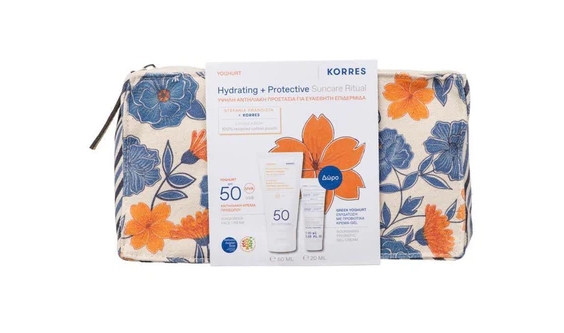 KORRES ΓΙΑΟΥΡΤΙ ΑΝΤΗΛΙΑΚΗ ΚΡΕΜΑ ΠΡΟΣΩΠΟΥ SPF 50 + ΕΛΛΗΝΙΚΟ ΓΙΑΟΥΡΤΙ ΕΝΥΔΑΤΩΣΗ ΜΕ ΠΡΟΒΙΟΤΙΚΑ ΚΡΕΜA -GEL  - 