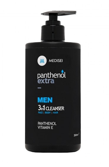 PANTHENOL EXTRA MEN 3in1 CLEANSER FACE-BODY-HAIR 500ml - 