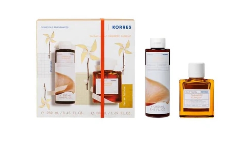 KORRES SET CASHMERE KUMQUAT EAU DE TOILETTE 50ml & ΑΦΡΟΛΟΥΤΡΟ 250ml - 2