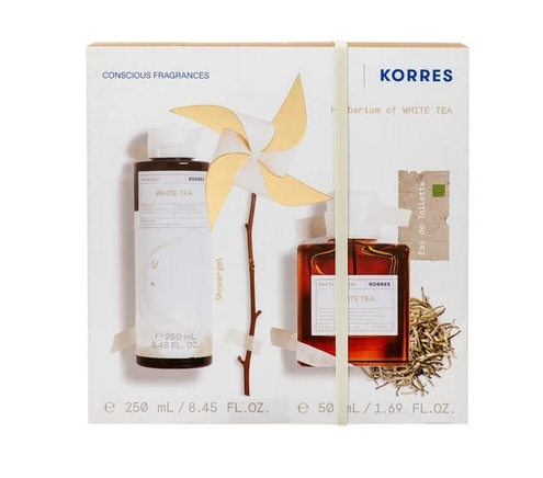 KORRES SET WHITE TEA EAU DE TOILETTE 50ml & ΑΦΡΟΛΟΥΤΡΟ 250ml - 