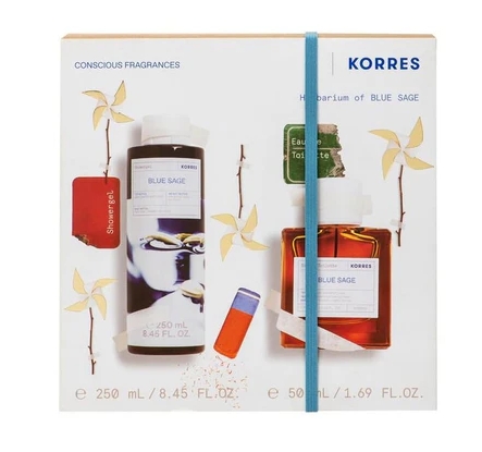 KORRES SET BLUE SAGE EAU DE TOILETTE 50ml & ΑΦΡΟΛΟΥΤΡΟ 250ml - 