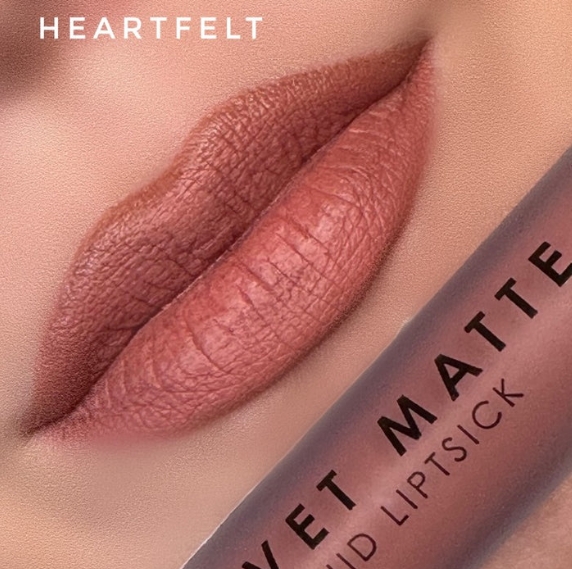 MUA VELVET MATTE LIQUID LIPSTICK HEARTFELT - 3