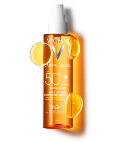 VICHY CAPITAL SOLEIL CELL PROTECT INVISIBLE OIL SPF50+ ΑΝΤΗΛΙΑΚΟ ΛΑΔΙ 200ml - 2