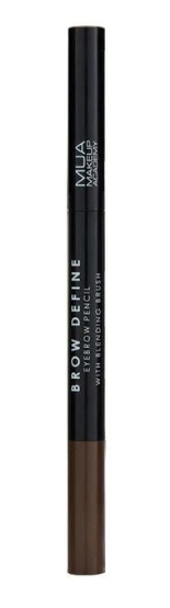MUA BROW PENCIL & BLENDING BRUSH DARK BROWN - 