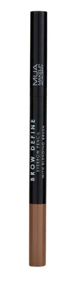 MUA BROW PENCIL & BLENDING BRUSH LIGHT BROWN  - 
