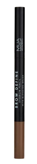 MUA BROW PENCIL & BLENDING BRUSH MID BROWN  - 