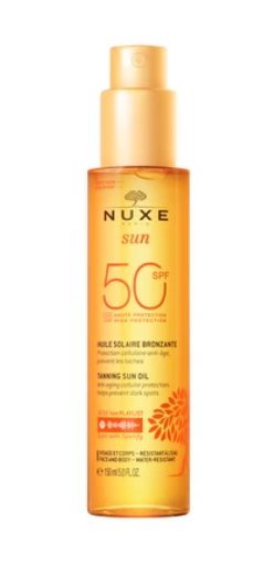 NUXE SUN ΑΝΤΗΛΙΑΚΟ ΛΑΔΙ ΜΑΥΡΙΣΜΑΤΟΣ ΠΡΟΣΩΠΟ & ΣΩΜΑ  SPF50 - 