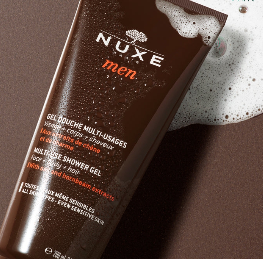 NUXE MEN MULTI-USE SHOWER GEL FACE-BODY-HAIR 200ml - 2