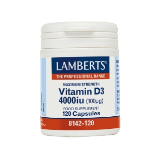 LAMBERTS VITAMIN D3 4000IU (100μg) 120tab - 