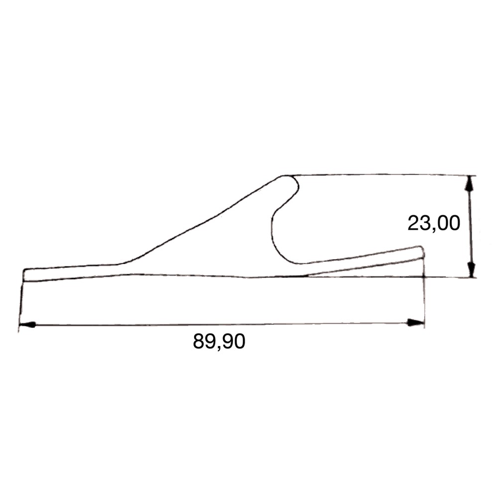 Inflatable Rubber Profil 9cm - Artic Grey - 3