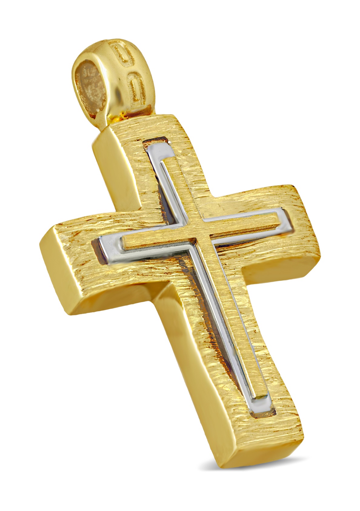 CROSS Men's Handmade K14 in Yellow and White Gold 5DOU.005065CR