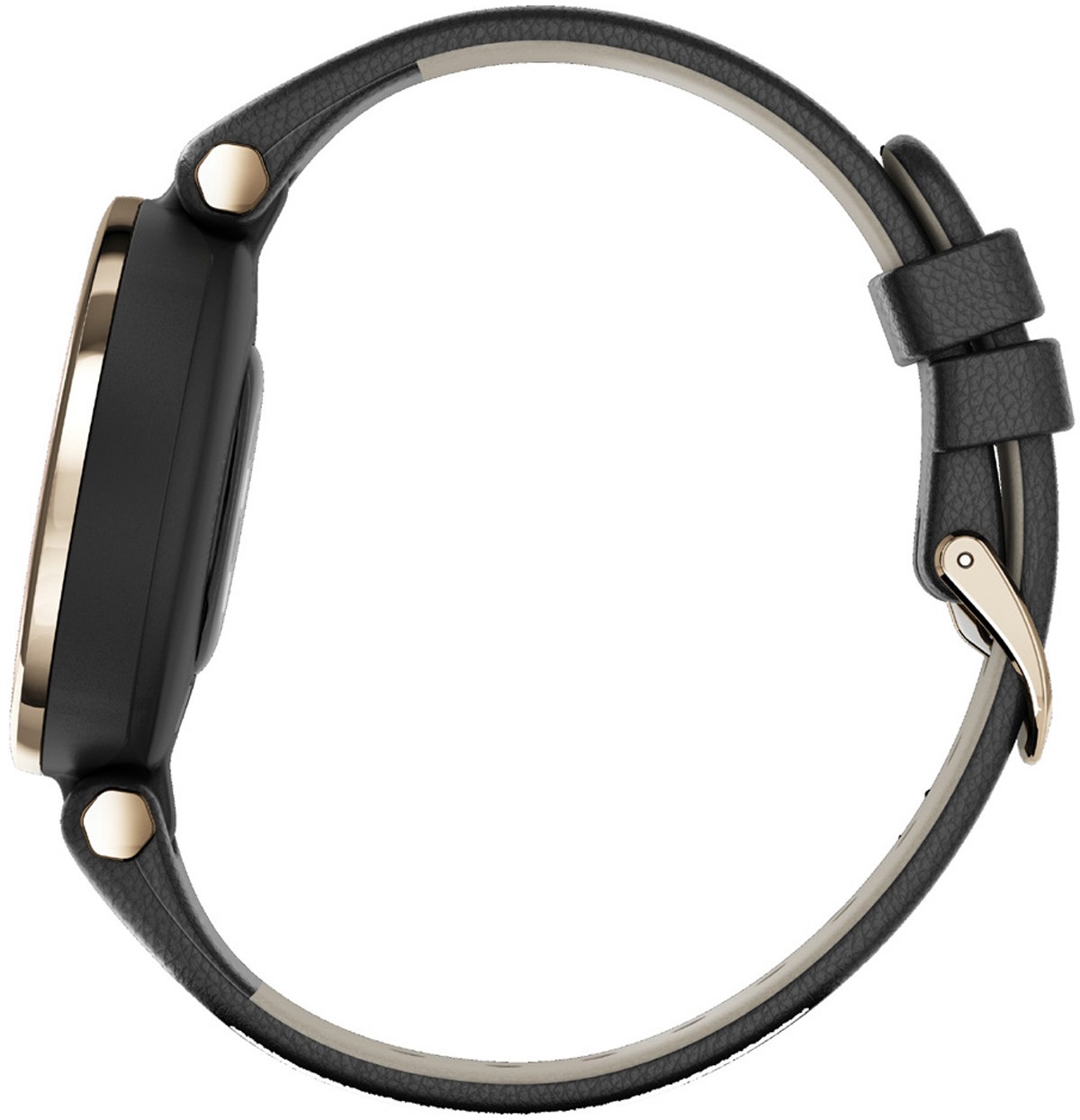 GARMIN Lily Classic Smartwatch 34.5mm Cream Gold Bezel with Black Case and Italian Leather Band 010-02384-B1 - 5