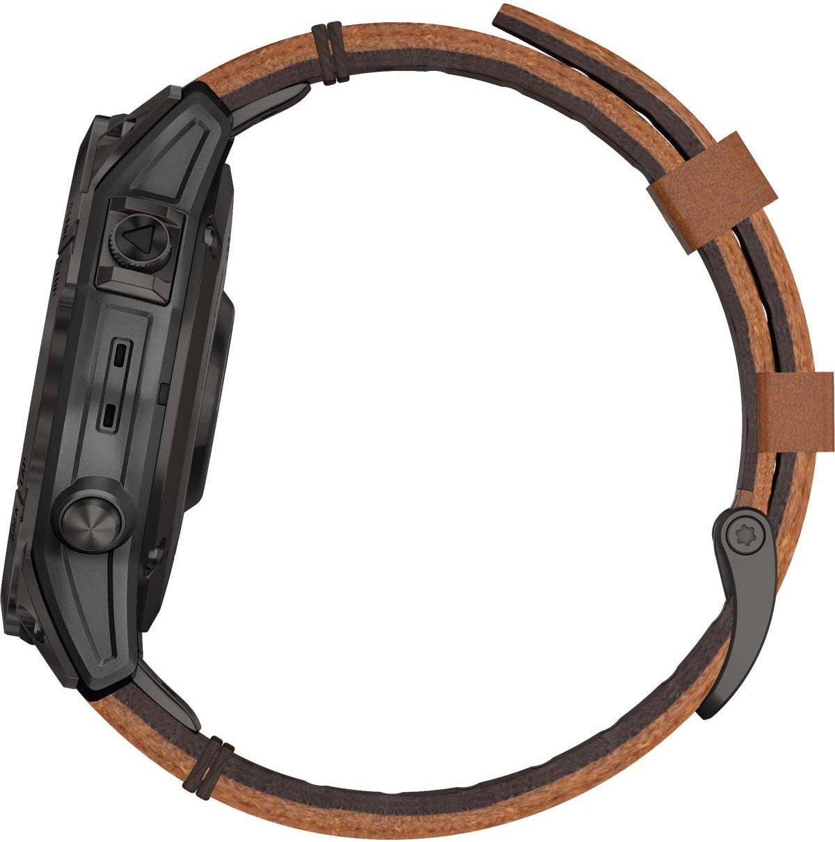 GARMIN Epix Sapphire Smartwatch 47mm Titanium Carbon Gray DLC with Chestnut Leather Band 010-02582-30 - 8
