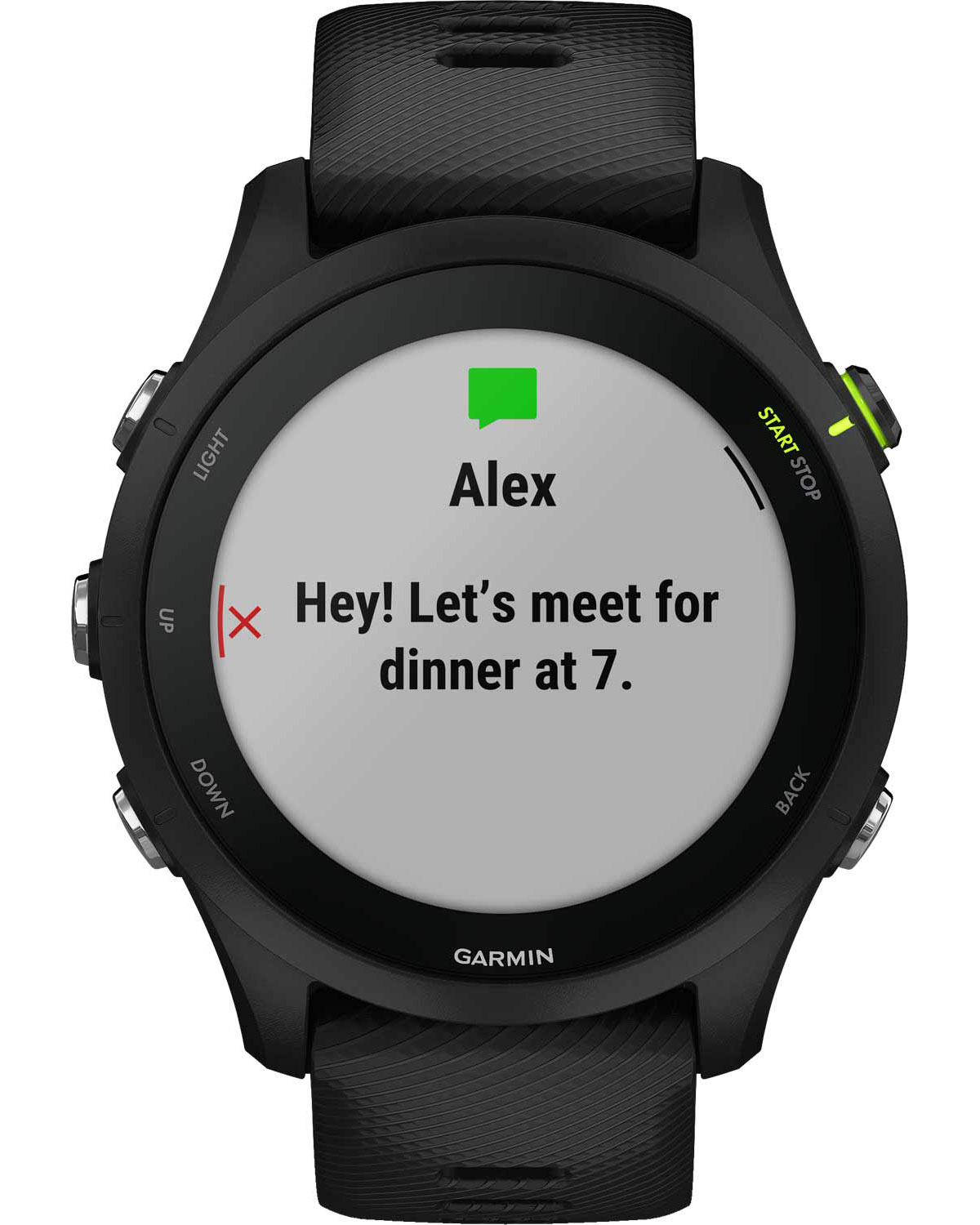 GARMIN Forerunner 255 Music Black Silicone Strap 010-02641-30 - 3