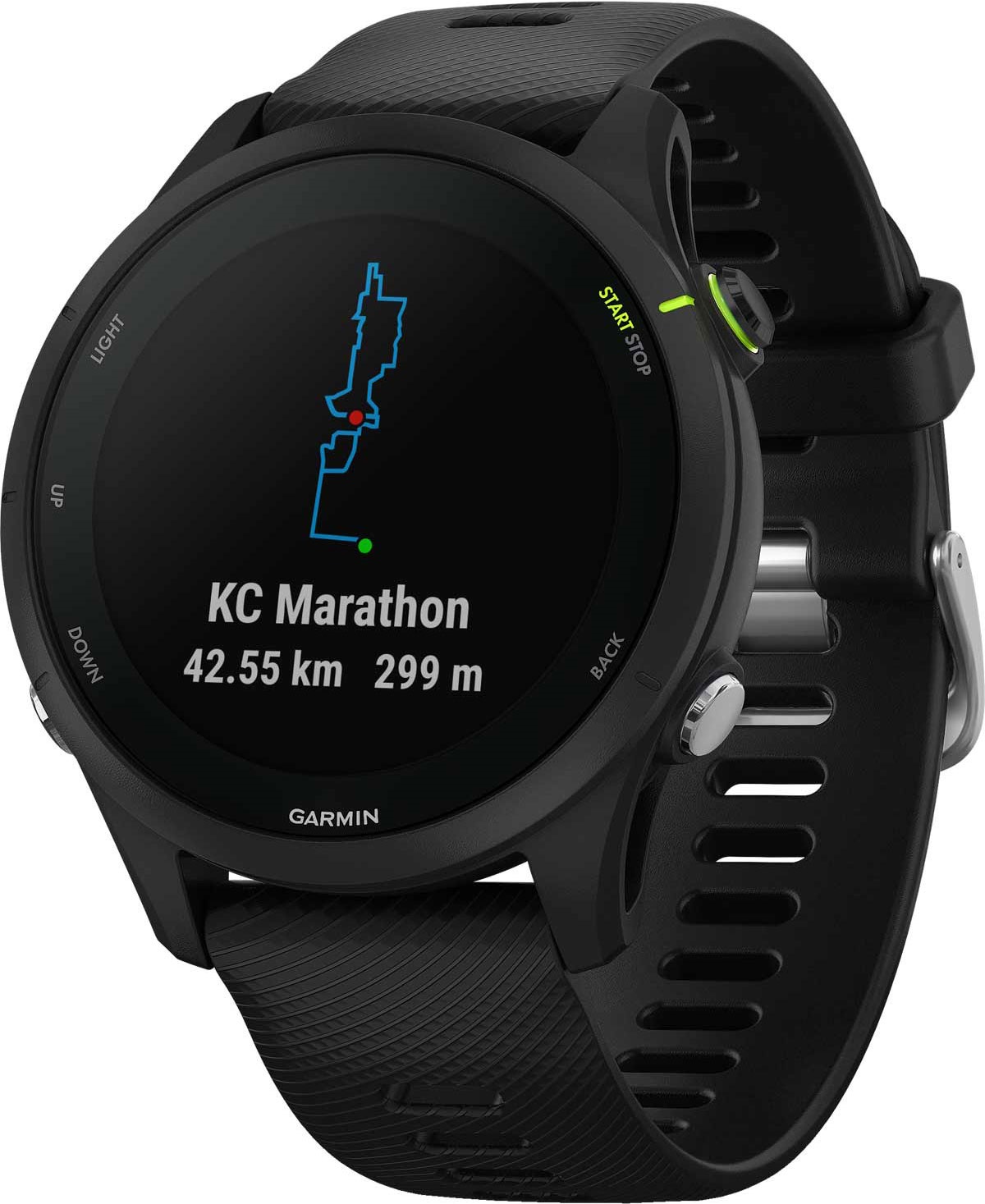 GARMIN Forerunner 255 Music Black Silicone Strap 010-02641-30 - 4